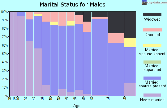 Zip code 06716 marital status for males