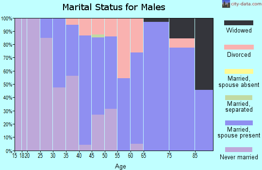 Zip code 06779 marital status for males