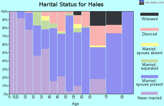 Zip code 07416 marital status for males