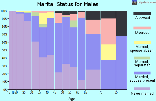 Zip code 07522 marital status for males