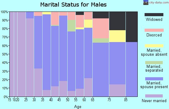 Zip code 07716 marital status for males