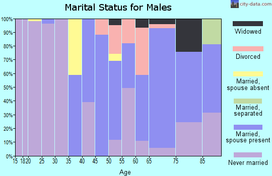 Zip code 07717 marital status for males