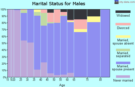 Zip code 07727 marital status for males
