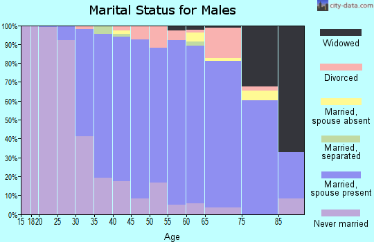 Zip code 07730 marital status for males