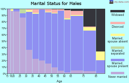 Zip code 07748 marital status for males