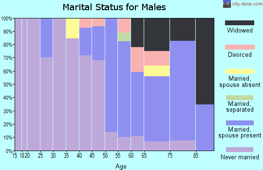 Zip code 07756 marital status for males