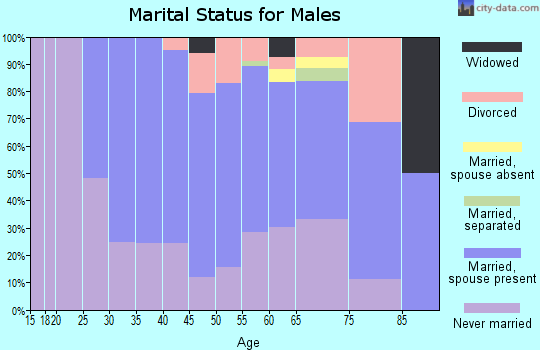 Zip code 07848 marital status for males