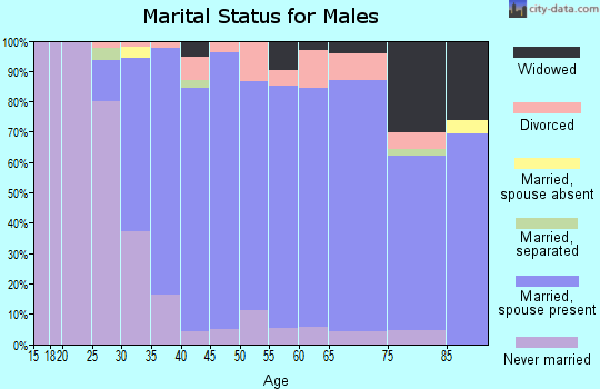 Zip code 07871 marital status for males