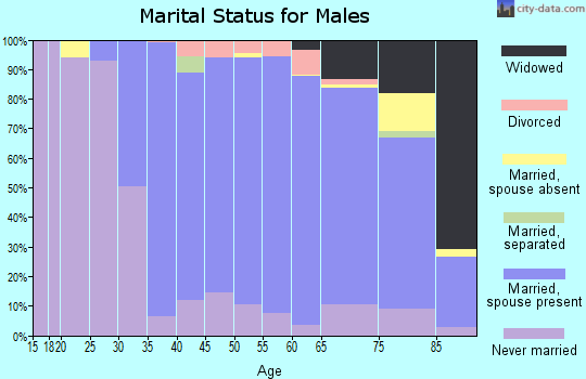 Zip code 07922 marital status for males