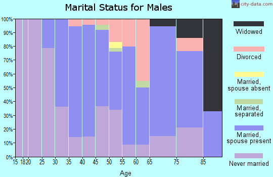 Zip code 08059 marital status for males