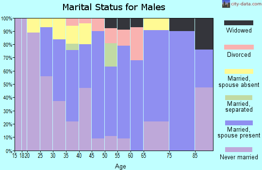 Zip code 08311 marital status for males