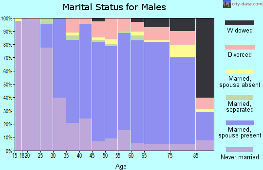Zip code 08318 marital status for males