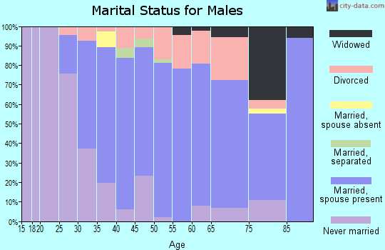 Zip code 08322 marital status for males
