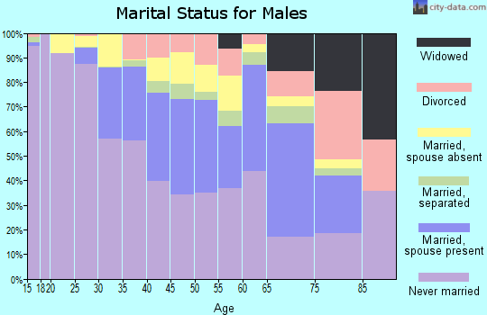 Zip code 10026 marital status for males