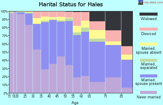 Zip code 10301 marital status for males