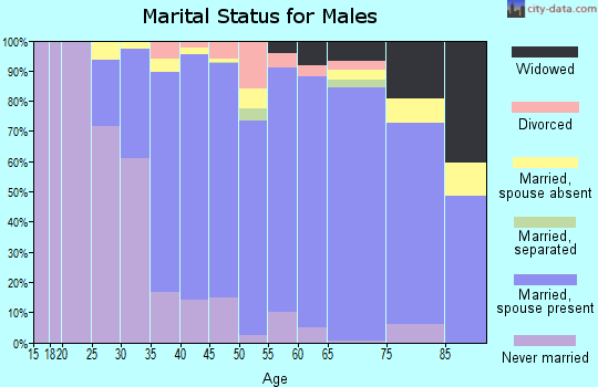 Zip code 10309 marital status for males