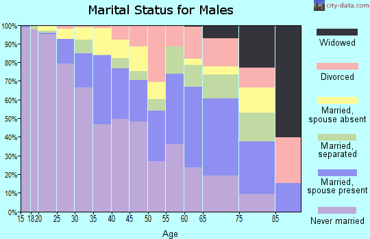 Zip code 10451 marital status for males
