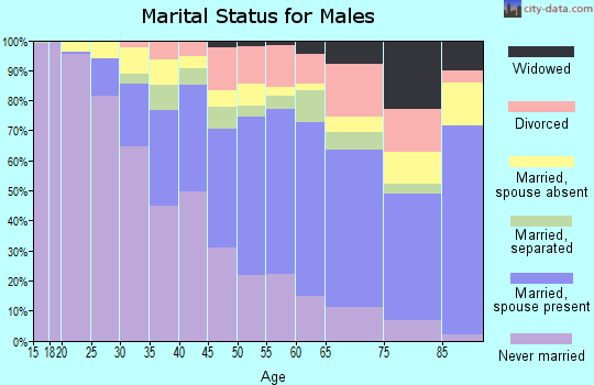 Zip code 10466 marital status for males
