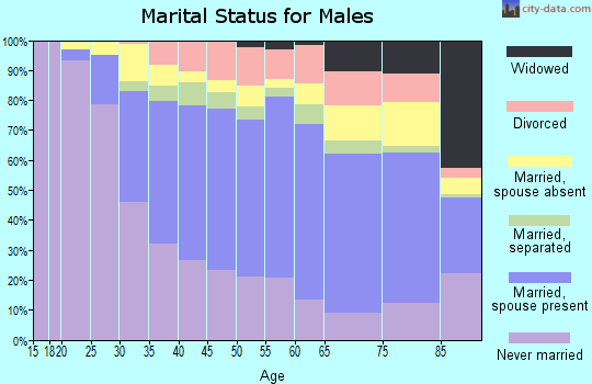 Zip code 10469 marital status for males