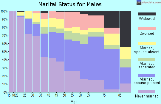 Zip code 10472 marital status for males