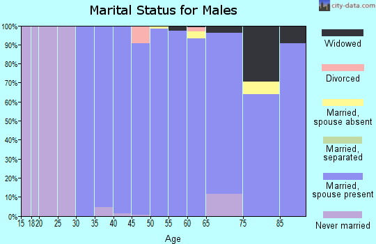 Zip code 10514 marital status for males