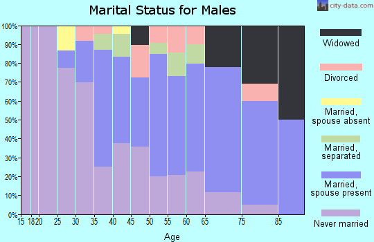 Zip code 10553 marital status for males