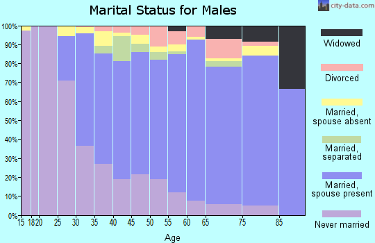 Zip code 10710 marital status for males