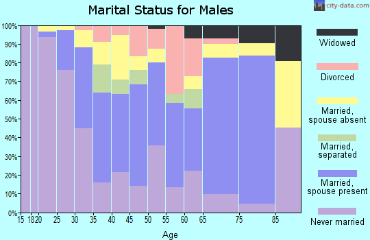 Zip code 10927 marital status for males
