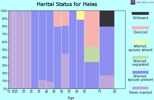 Zip code 10986 marital status for males
