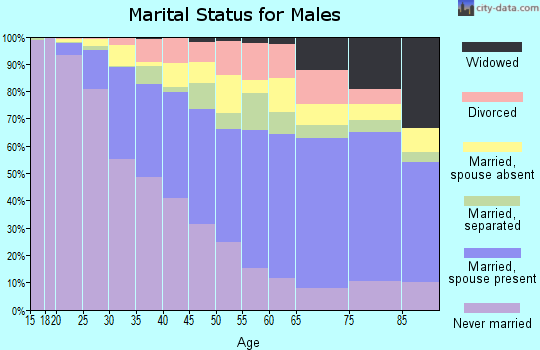 Zip code 11203 marital status for males