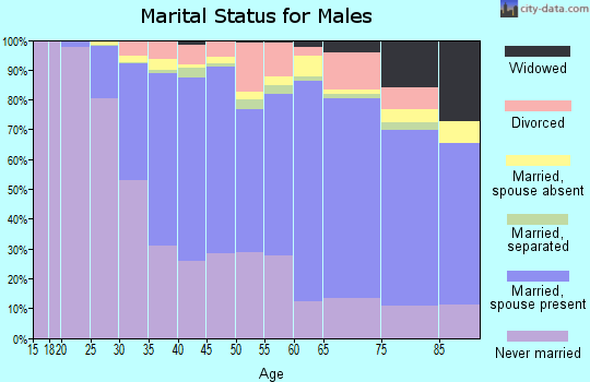Zip code 11215 marital status for males
