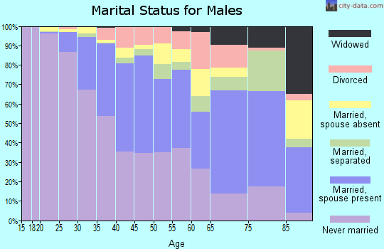 Zip code 11238 marital status for males