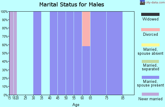 Zip code 11547 marital status for males