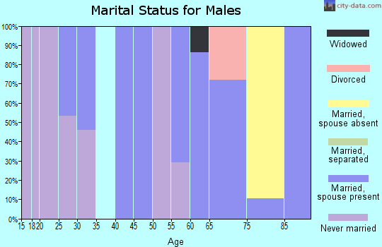 Zip code 11548 marital status for males