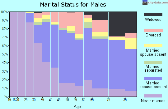 Zip code 11561 marital status for males