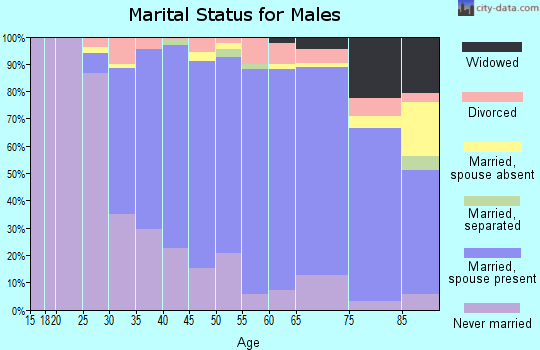 Zip code 11570 marital status for males