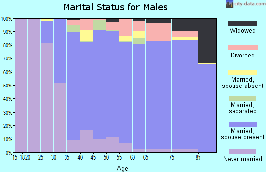 Zip code 11572 marital status for males