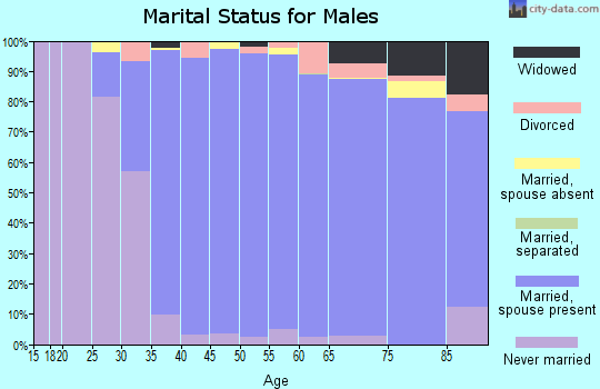 Zip code 11576 marital status for males