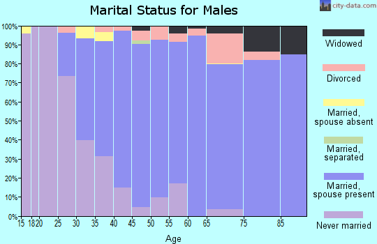 Zip code 11755 marital status for males