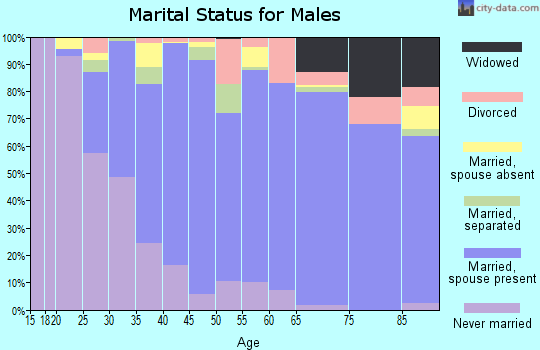 Zip code 11776 marital status for males