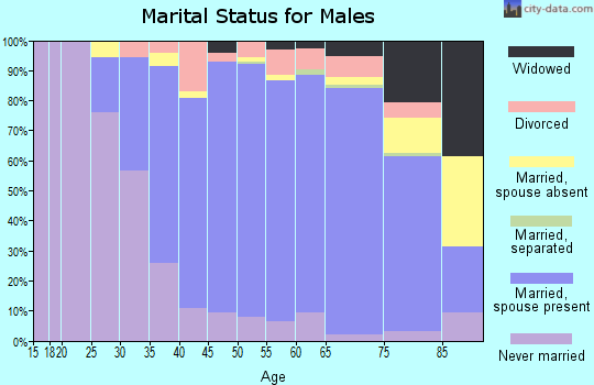 Zip code 11780 marital status for males