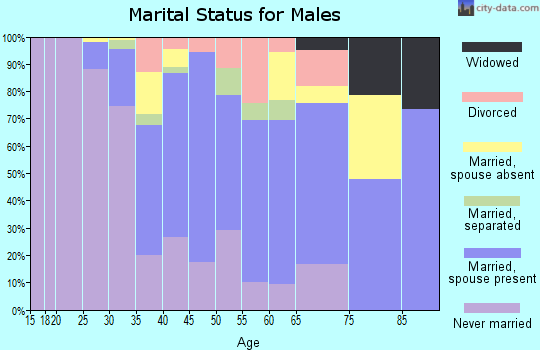Zip code 11798 marital status for males