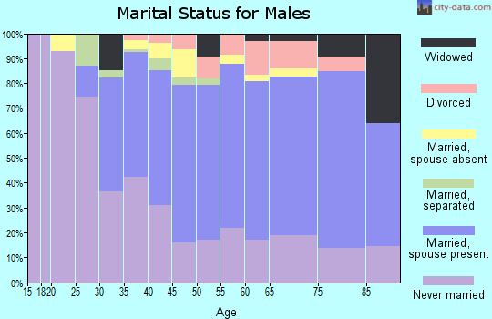 Zip code 11937 marital status for males