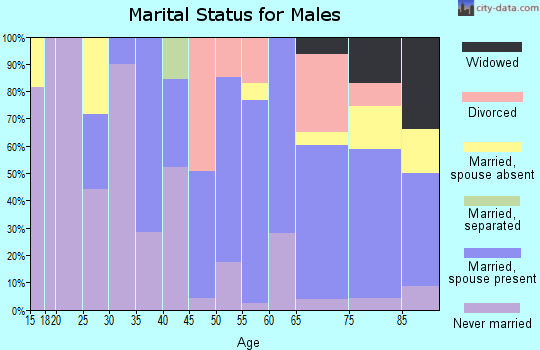 Zip code 11944 marital status for males