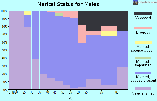 Zip code 11949 marital status for males