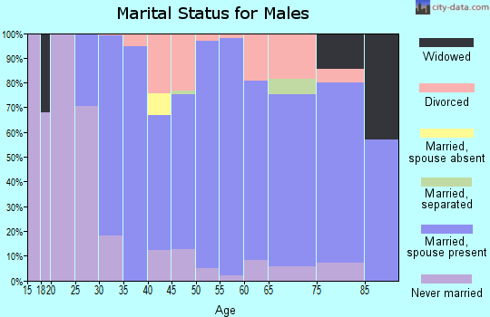 Zip code 12117 marital status for males