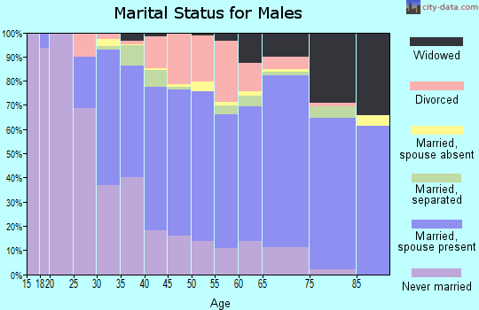 Zip code 12144 marital status for males