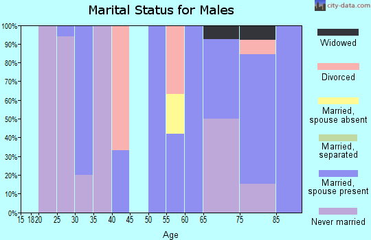 Zip code 12164 marital status for males