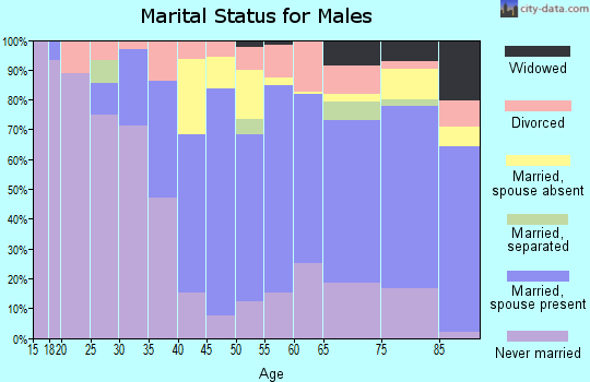 Zip code 12414 marital status for males