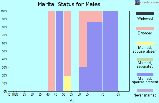 Zip code 12420 marital status for males